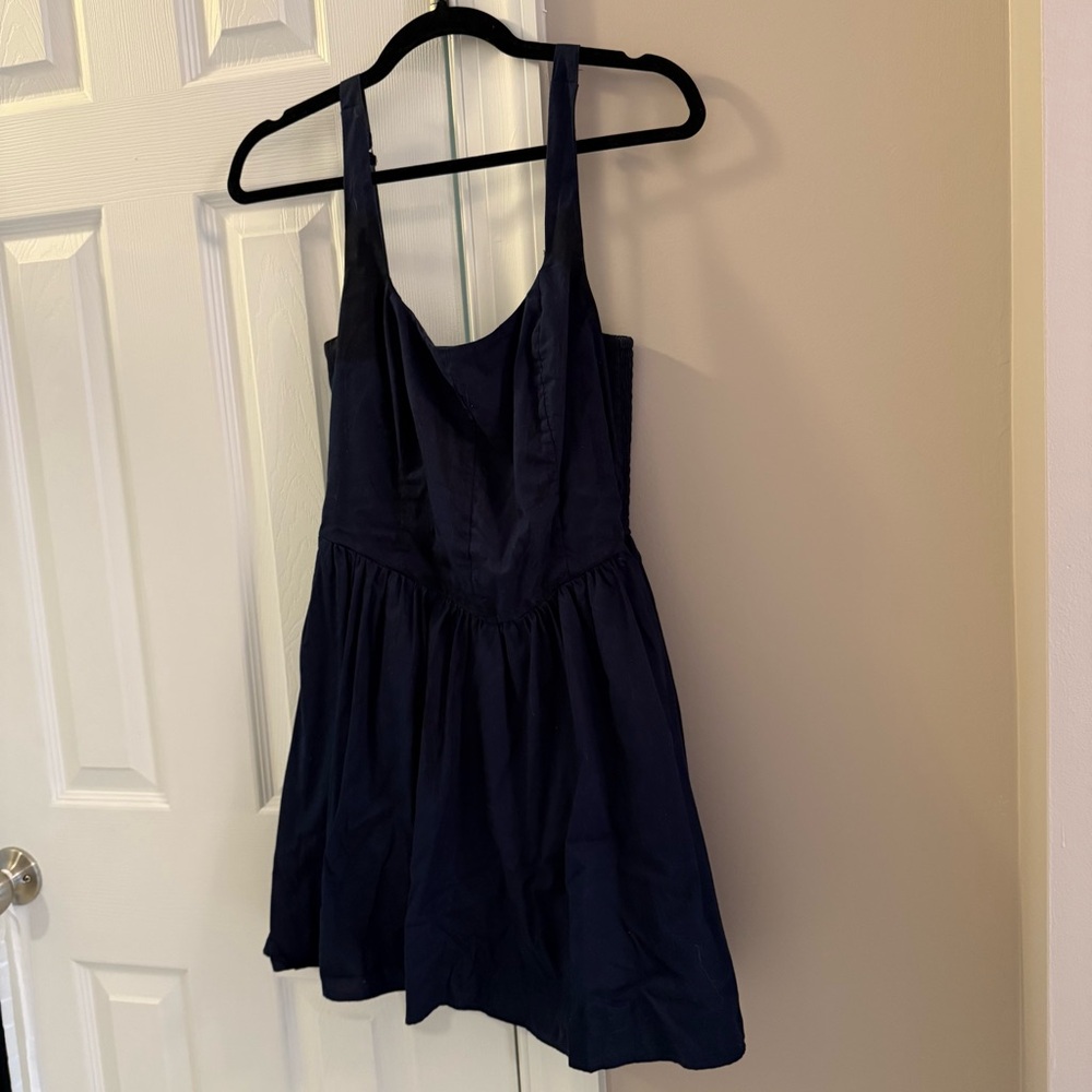 Abercrombie & Fitch Navy Blue Sleeveless Dress